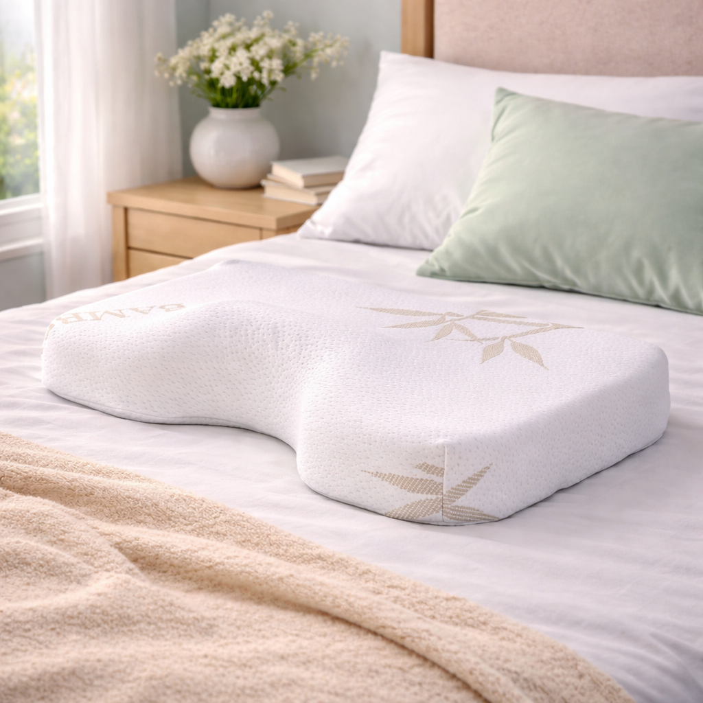 Ergonomically designed memory foam neck pillow - Image 3